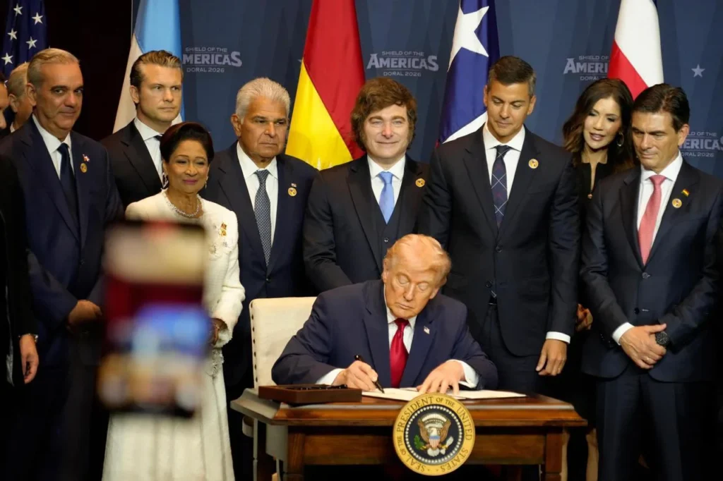 Trump shield americas