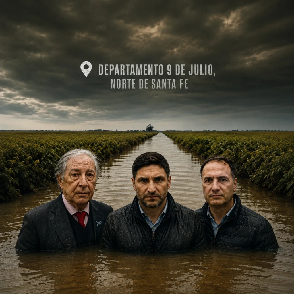 Villa Minetti bajo el agua y el abandono: productores denuncian promesas incumplidas y un colapso hídrico que pone en jaque más de $100.000 millones