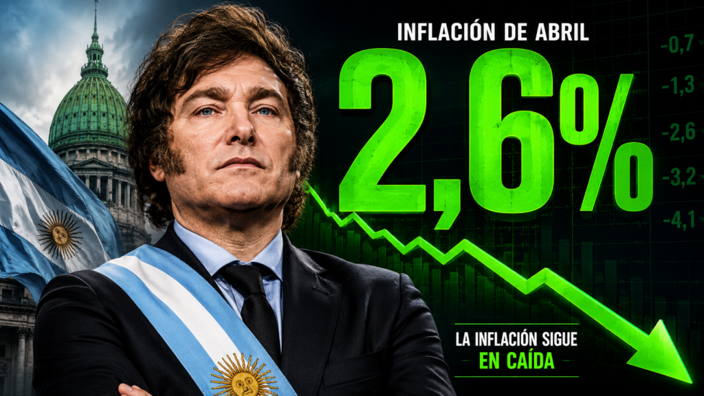 Descenso significativo del IPC: abril cerró con 2,6% y marcó una baja de 0,8 puntos frente a marzo