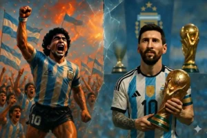 Messi Argentina Maradona