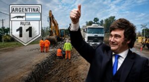 Ruta Nacional 11: avanzan las obras de recuperación impulsadas por el Gobierno Nacional en Puerto General San Martín