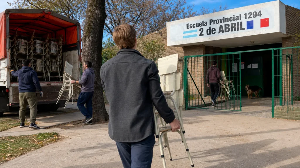 Granadero Baigorria: el concejal libertario Fontana donó su primer parte de sueldo a una escuela local