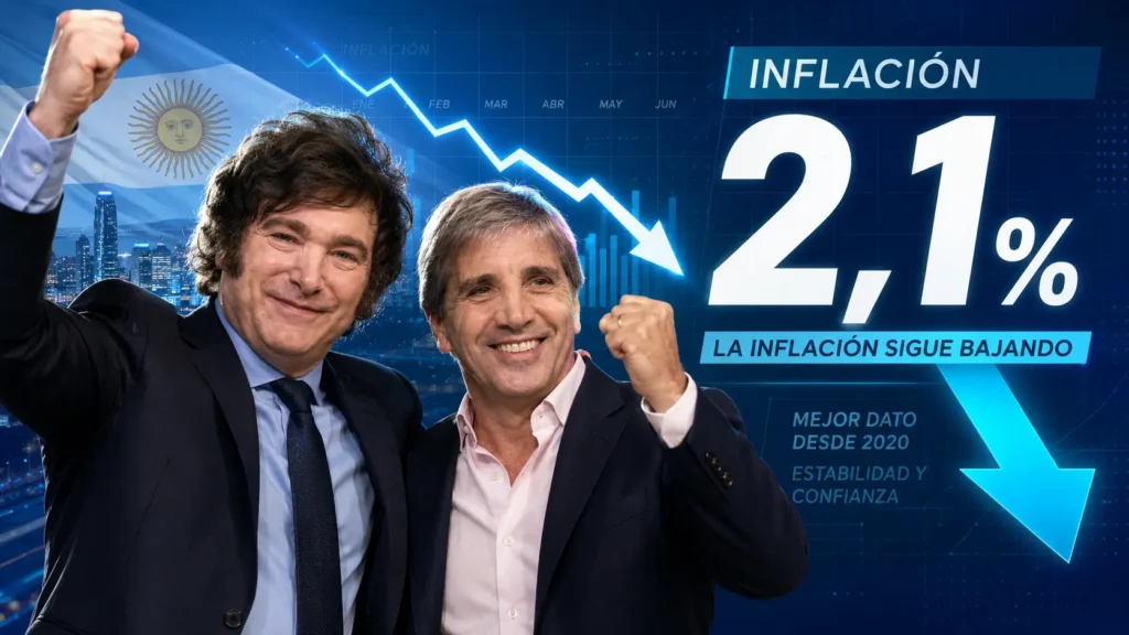 Otro golpe al pesimismo: la inflación bajó a 2,1% y el verso se queda sin nafta