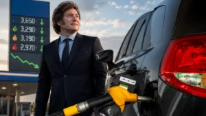 Milei Combustible Baja