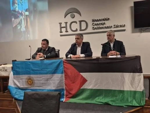 Concejo Zarate acto propalestino