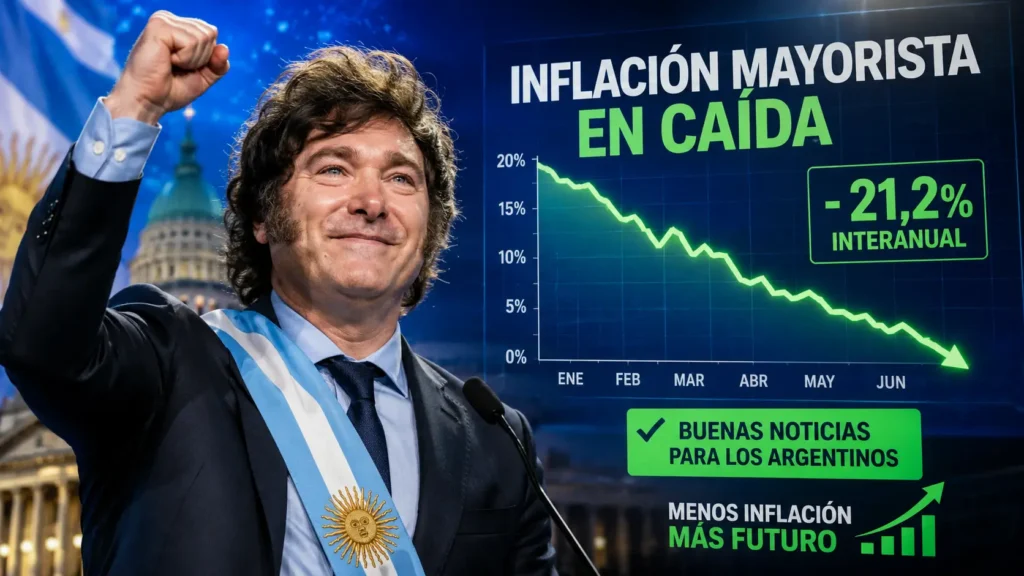 La inflación mayorista cayó al 0,8% en julio y marcó su cuarta desaceleración consecutiva