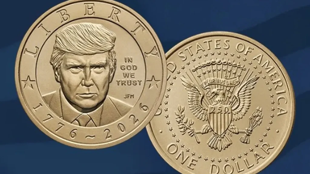 Trump llega al dólar: lanzaron una moneda con su rostro por los 250 años de Estados Unidos