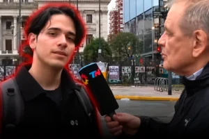 Un manifestante K pidió «fusilar» a Milei, Caputo, Bullrich y Sturzenegger en pleno vivo de TN