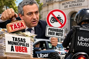 Javkin quiere regular Uber, crear una tasa y prohibir Uber Moto: La Libertad Avanza anticipó que no acompañará el proyecto