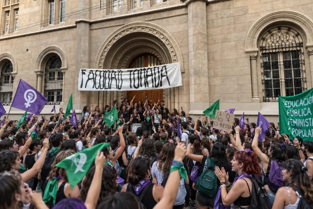 Tomas antes de la Marcha Universitaria: la izquierda ocupa facultades en la UBA y la UNR con la UCR cómplice